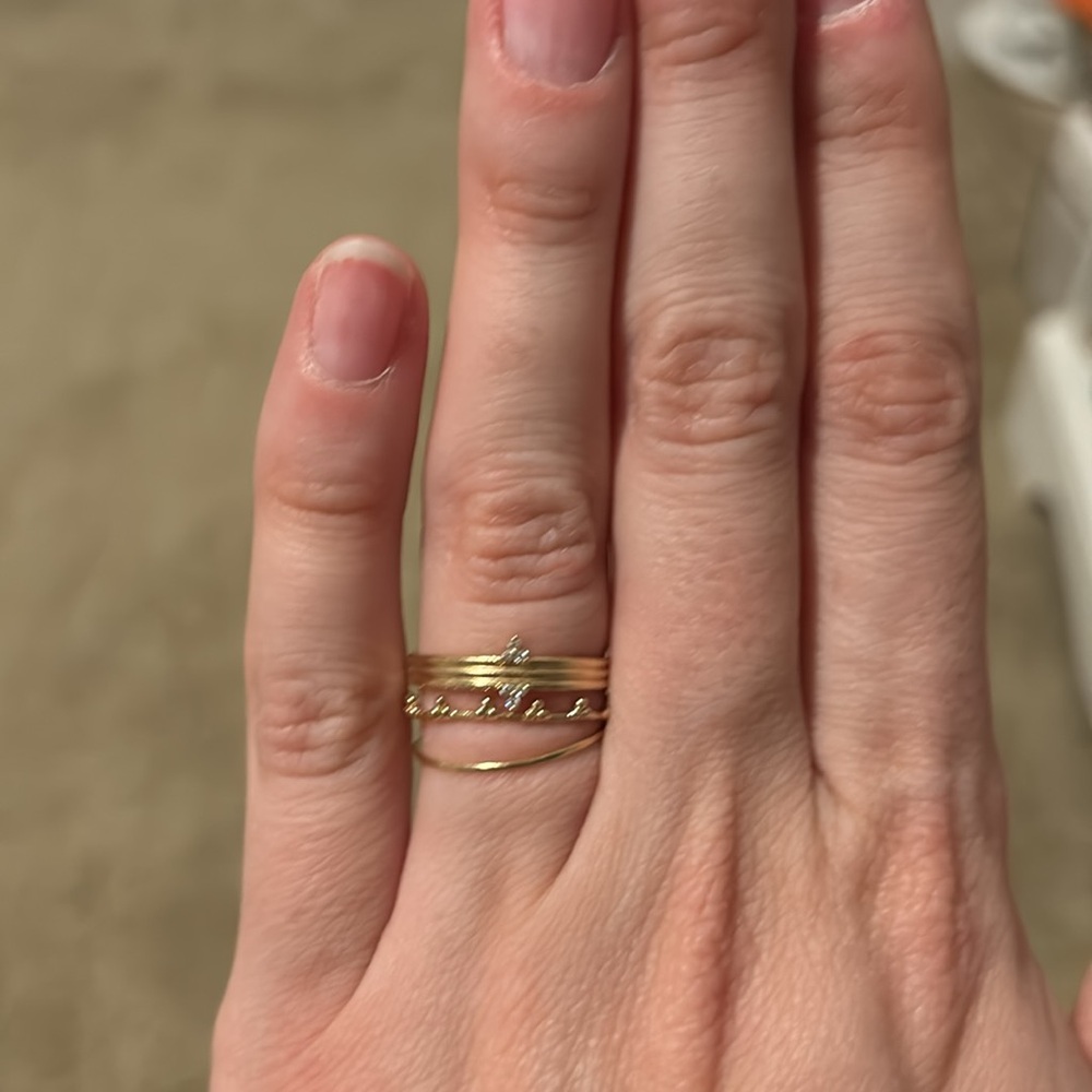 Audry Rose 14k and diamond ring - Picture 2 of 6